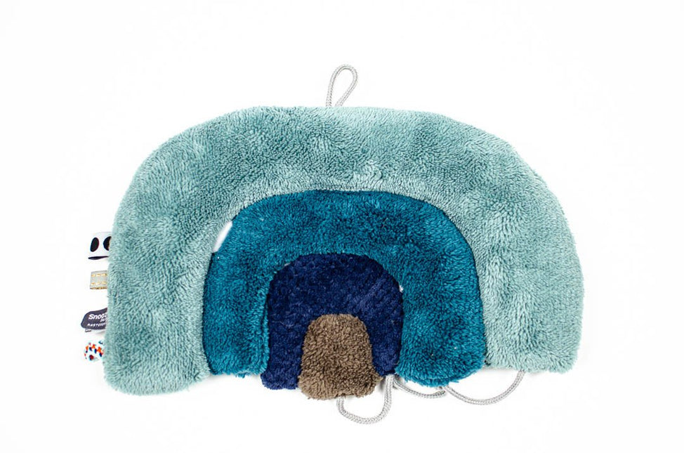 Snoozebaby Knuffeldoekje Regenboog Puzzel Gray Mist - Snoozebaby - Babywinkel - 8719743849709