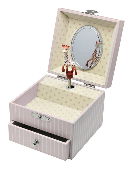 Sophie de Giraf Muziekdoosje Vierkant Glow In The Dark Roze - Sophie de Giraf - Babywinkel - 3457019601310
