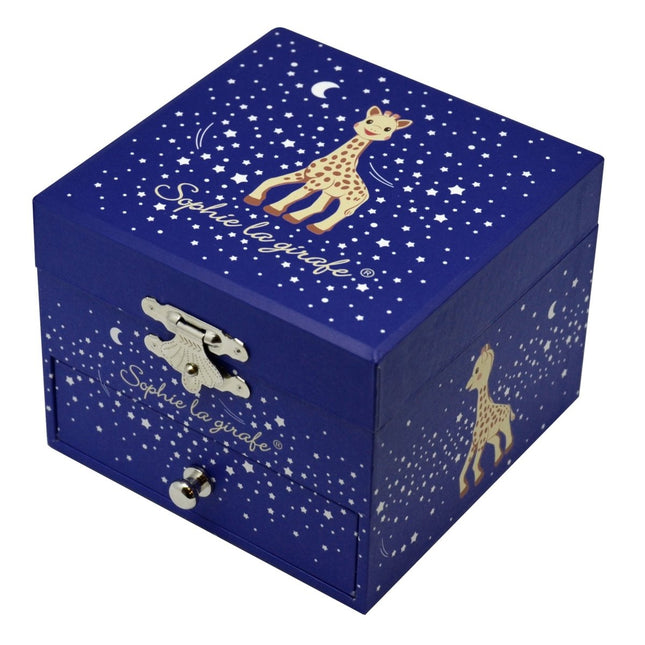 Sophie de Giraf Muziekdoosje Vierkant Glow In The Dark Stars - Sophie de Giraf - Babywinkel - 3457019601297