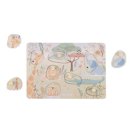 Little Dutch Geluidenpuzzel Safari