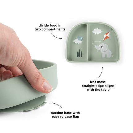 Stick&Stay compartimentenbak Playground Green koop je bij Babywinkel