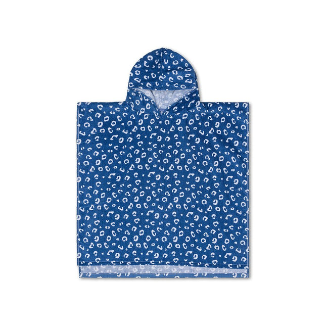 Swim Essentials Badcape Baby Blue Leopard - Swim Essentials - Babywinkel - 7432234252239