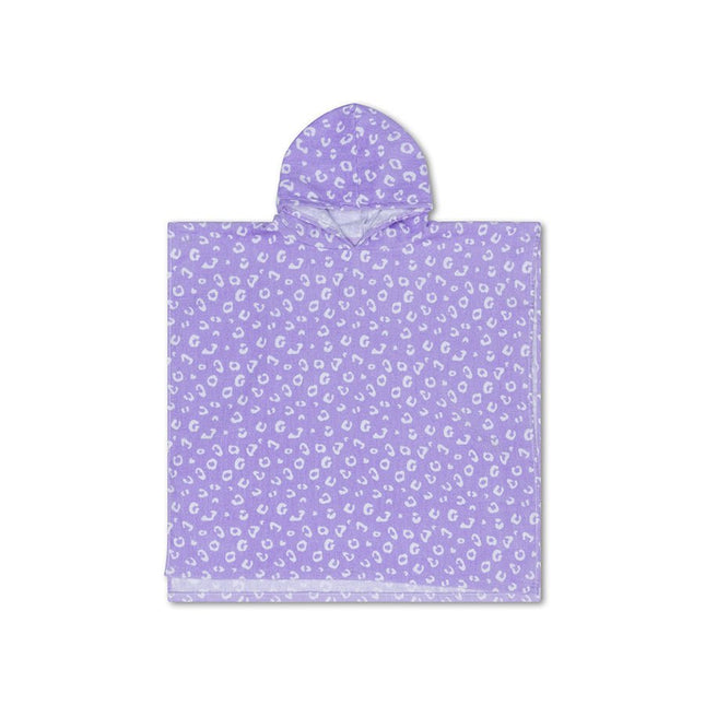 Swim Essentials Badcape Baby Lila Leopard - Swim Essentials - Babywinkel - 7432234144183