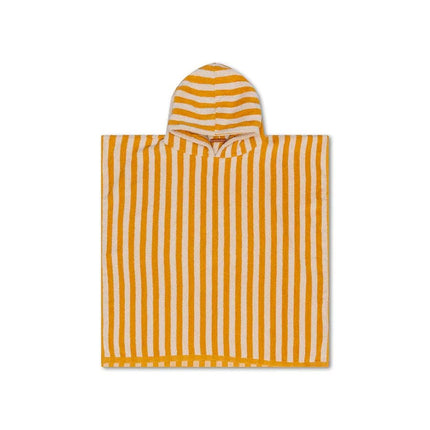 Swim Essentials Badcape Baby Luxe Beach Yellow Stiped - Swim Essentials - Babywinkel - 7432234212219