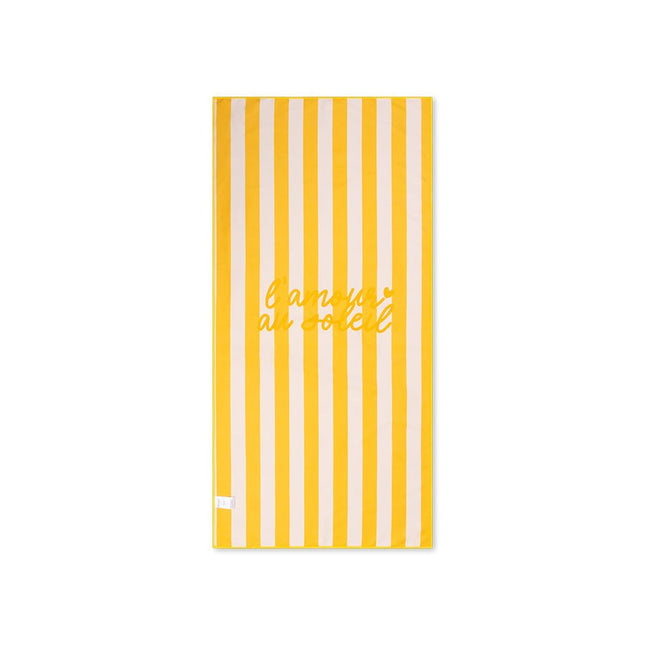 Swim Essentials Microvezel Strandlaken – Yellow Flower (135 × 65 cm) koop je bij Babywinkel