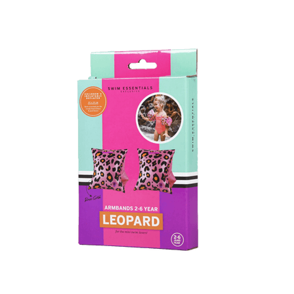 Swim Essentials Zwembandjes Panterprint 2 - 6 Jaar Roze - Swim Essentials - Babywinkel - 7432233945958