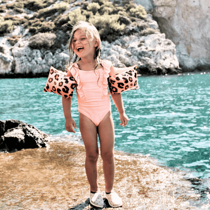 Swim Essentials Zwembandjes Panterprint 2 - 6 Jaar Roze - Swim Essentials - Babywinkel - 7432233945958