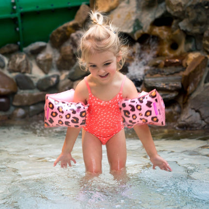 Swim Essentials Zwembandjes Panterprint 2 - 6 Jaar Roze - Swim Essentials - Babywinkel - 7432233945958