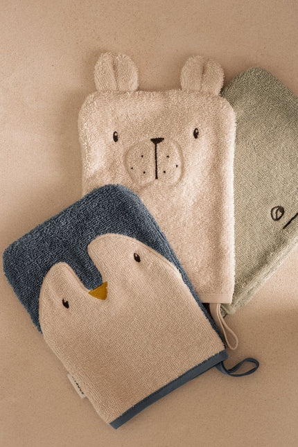 Sylvester Washcloth 3 - pack Arctic Sea / Ocean view - Babywinkel - 5715493491963