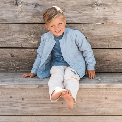 T-shirt korte mouw Indigo stripe koop je bij Babywinkel