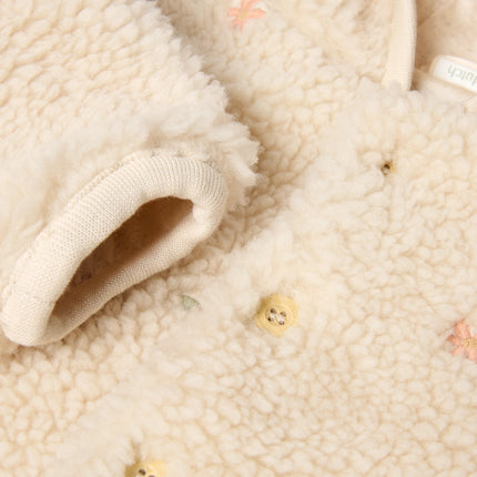 Little Dutch Baby Vestje Teddy Sand Flowers