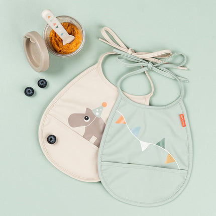 Tiny pocket Slabbetje 2st Celebration Sand koop je bij Babywinkel