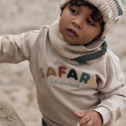 Little Dutch Babysjaal Stripe Warm Taupe