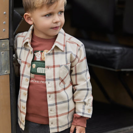 Little Dutch Baby Sweater Safari Desert Red