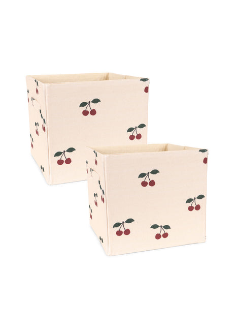 Konges Sløjd Stoffen Opbergmandjes 2 Stuks Cherry