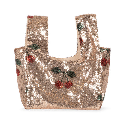 Konges Sløjd Kindertasje Starla Sequin Ma Grande Cerise Blush
