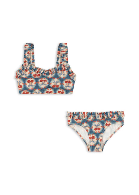Konges Slojd Bikini Kind Maya Grs Cherry Bow Blue