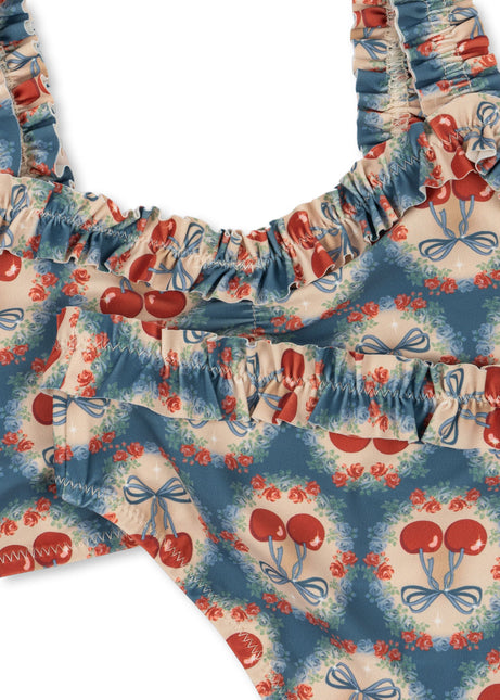 Konges Slojd Bikini Kind Maya Grs Cherry Bow Blue