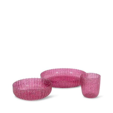 Konges Slojd Serviesset Glitter Sprakling Sangria 3St