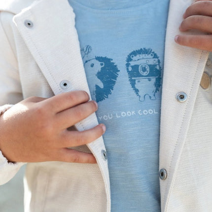 Vest met capuchon Sand koop je bij Babywinkel