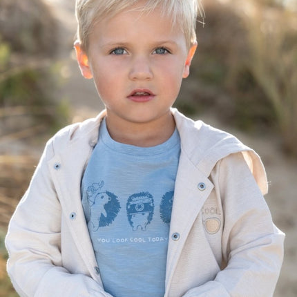 Vest met capuchon Sand koop je bij Babywinkel