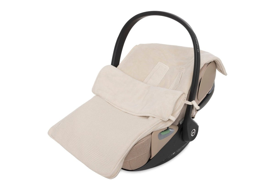 Voetenzak groep 0+ 3/5 punts gordel Basic Knit - Oatmeal - Babywinkel - 8717329399662