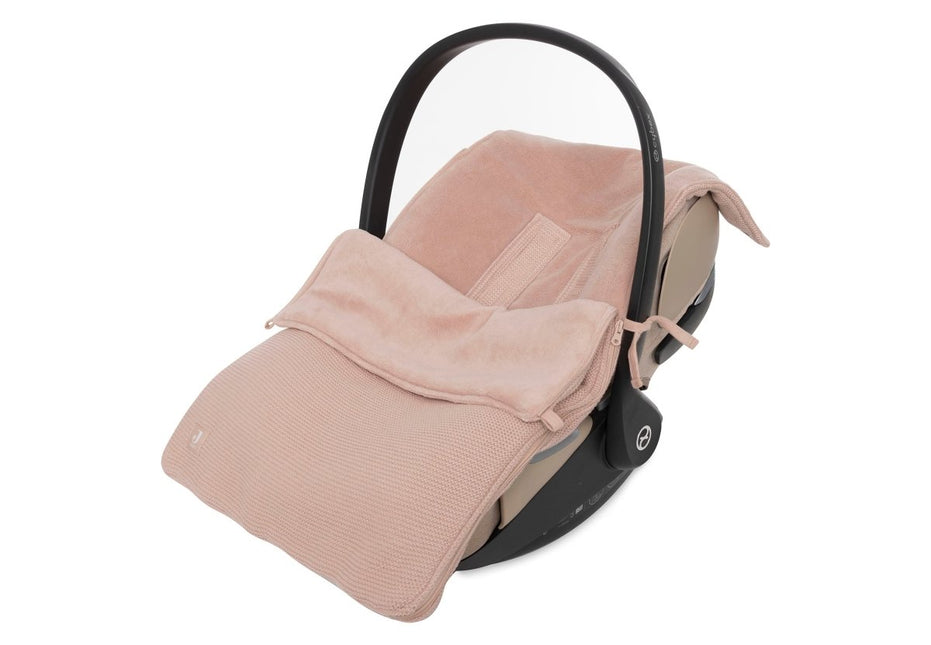 Voetenzak groep 0+ 3/5 punts gordel Basic Knit - Wild Rose - Babywinkel - 8717329399679