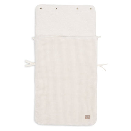 Voetenzak groep 0+ 3/5 punts gordel Cloudy Rib - Oatmeal - Babywinkel - 8717329399686