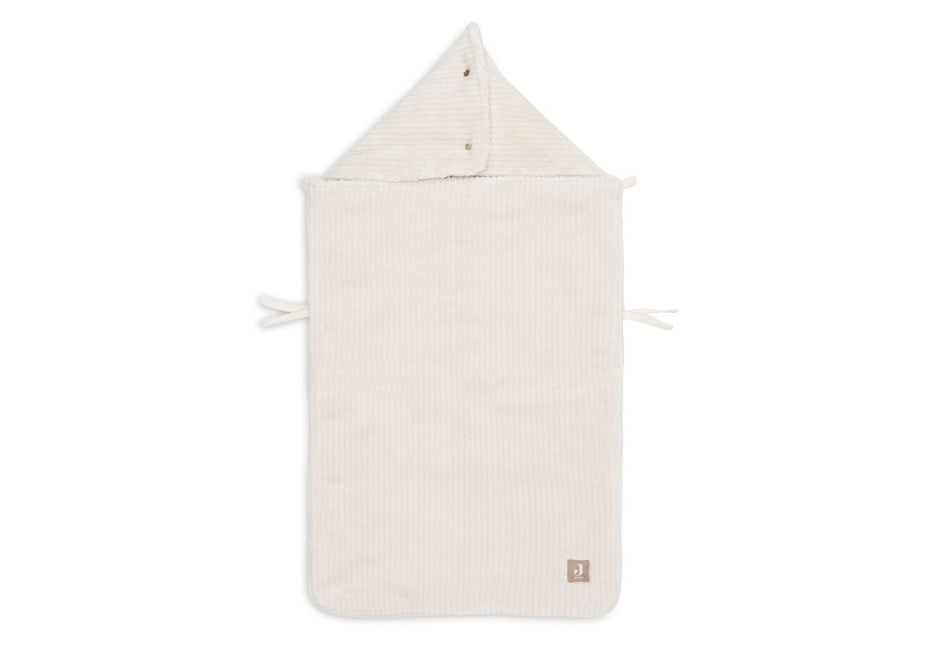 Voetenzak groep 0+ 3/5 punts gordel Cloudy Rib - Oatmeal - Babywinkel - 8717329399686