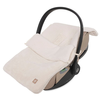 Voetenzak groep 0+ 3/5 punts gordel Cloudy Rib - Oatmeal - Babywinkel - 8717329399686