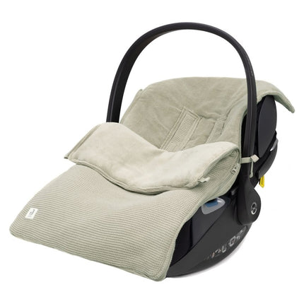 Voetenzak group 0+ 3/5 punts Basic Knit - Olive Green - Babywinkel - 8717329377233