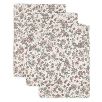 Washandje Hydrofiel Retro Flowers - 3 Stuks - Babywinkel - 8717329376847