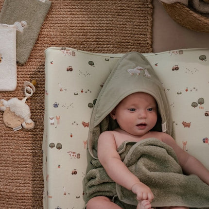 Little Dutch Washandje Geborduurd Little Farm Set koop je bij Babywinkel