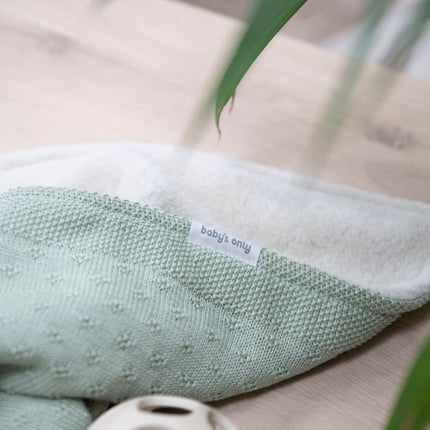 Wiegdeken teddy Mood laurel green - Babywinkel - 8721052102918