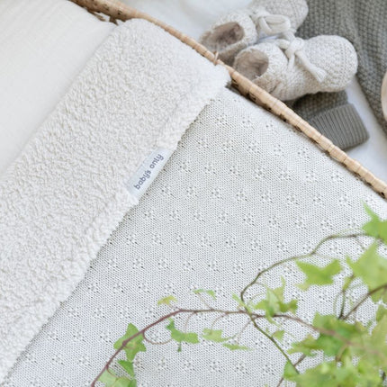 Wiegdeken teddy Mood laurel green - Babywinkel - 8721052102918