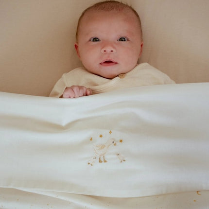 Wieglaken geborduurd - Little Goose - Babywinkel - 8721122584804