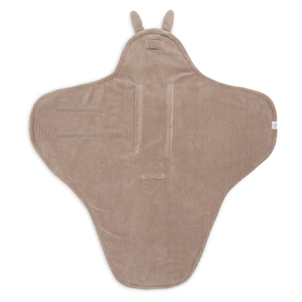 Wikkeldeken Bunny Cloudy Rib - Milky Coffee - Babywinkel - 8717329401570