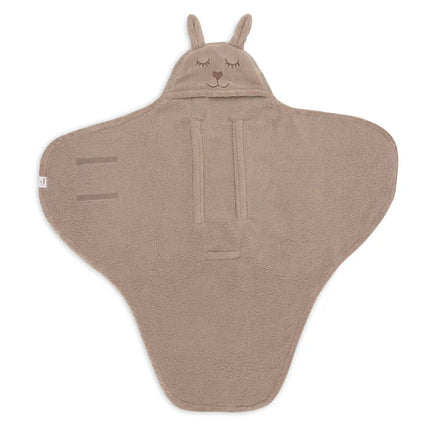 Wikkeldeken Bunny Cloudy Rib - Milky Coffee - Babywinkel - 8717329401570