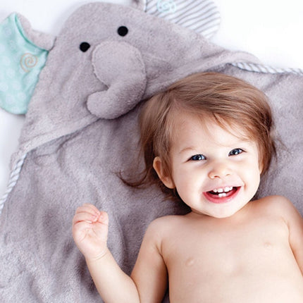 Zoocchini Badjas Baby Elli The Elephant Katoen - Zoocchini - Babywinkel - 855409006326