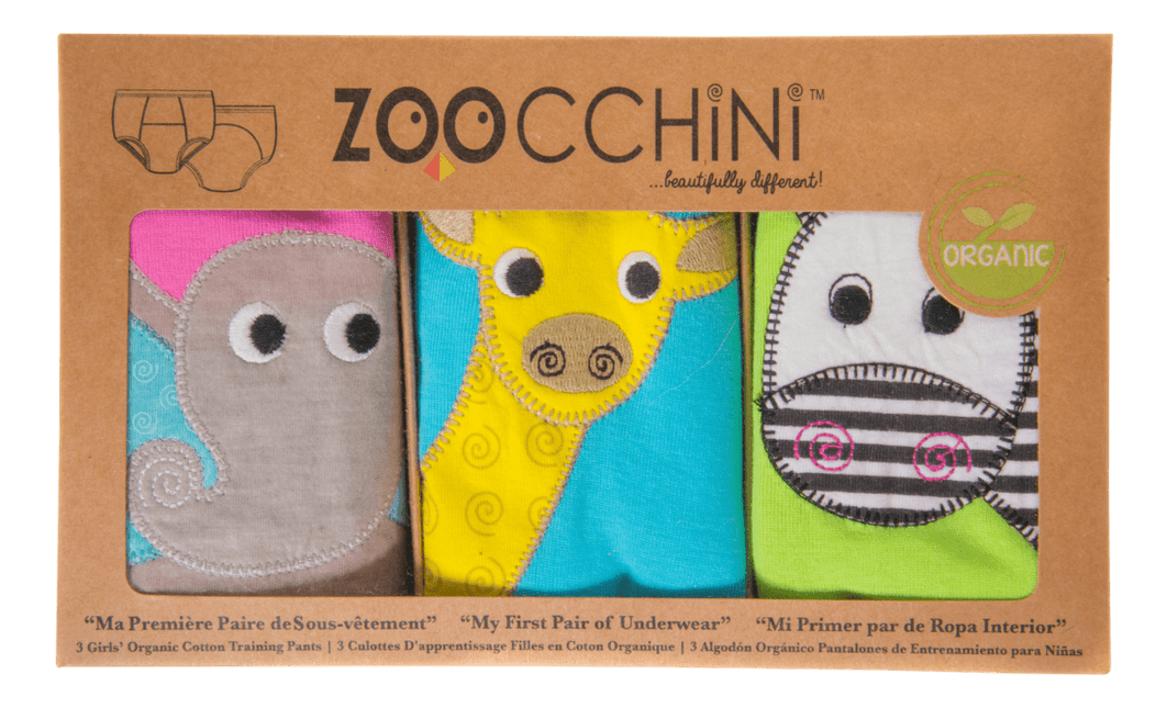 Zoocchini Oefenbroekje Girls Safari Katoen 3st koop je bij Babywinkel