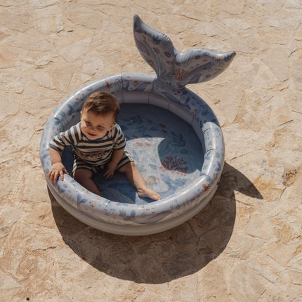 Zwempak korte mouwen Ocean Blue Stripes koop je bij Babywinkel